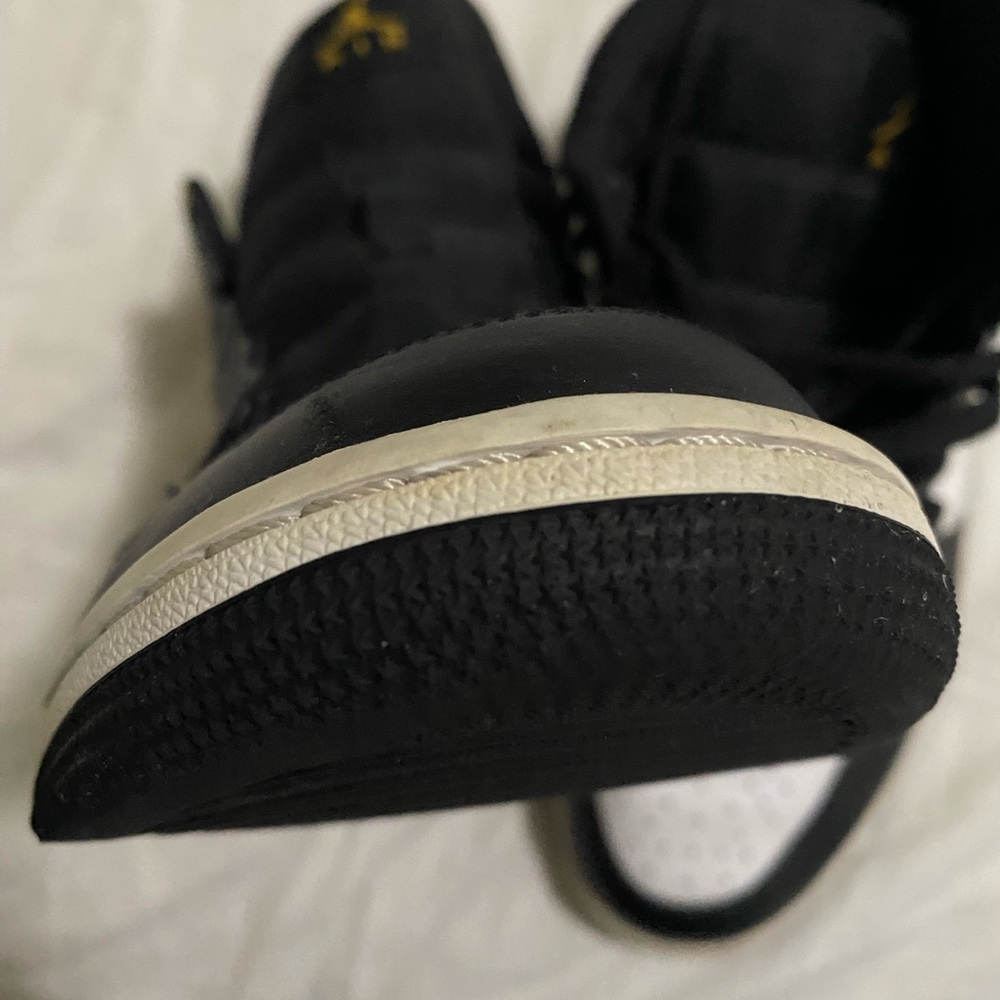 Black and White High-Top Sneakers